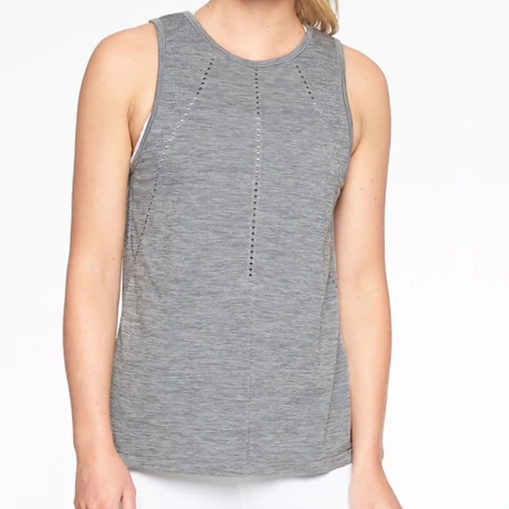 Athleta grey textured tank